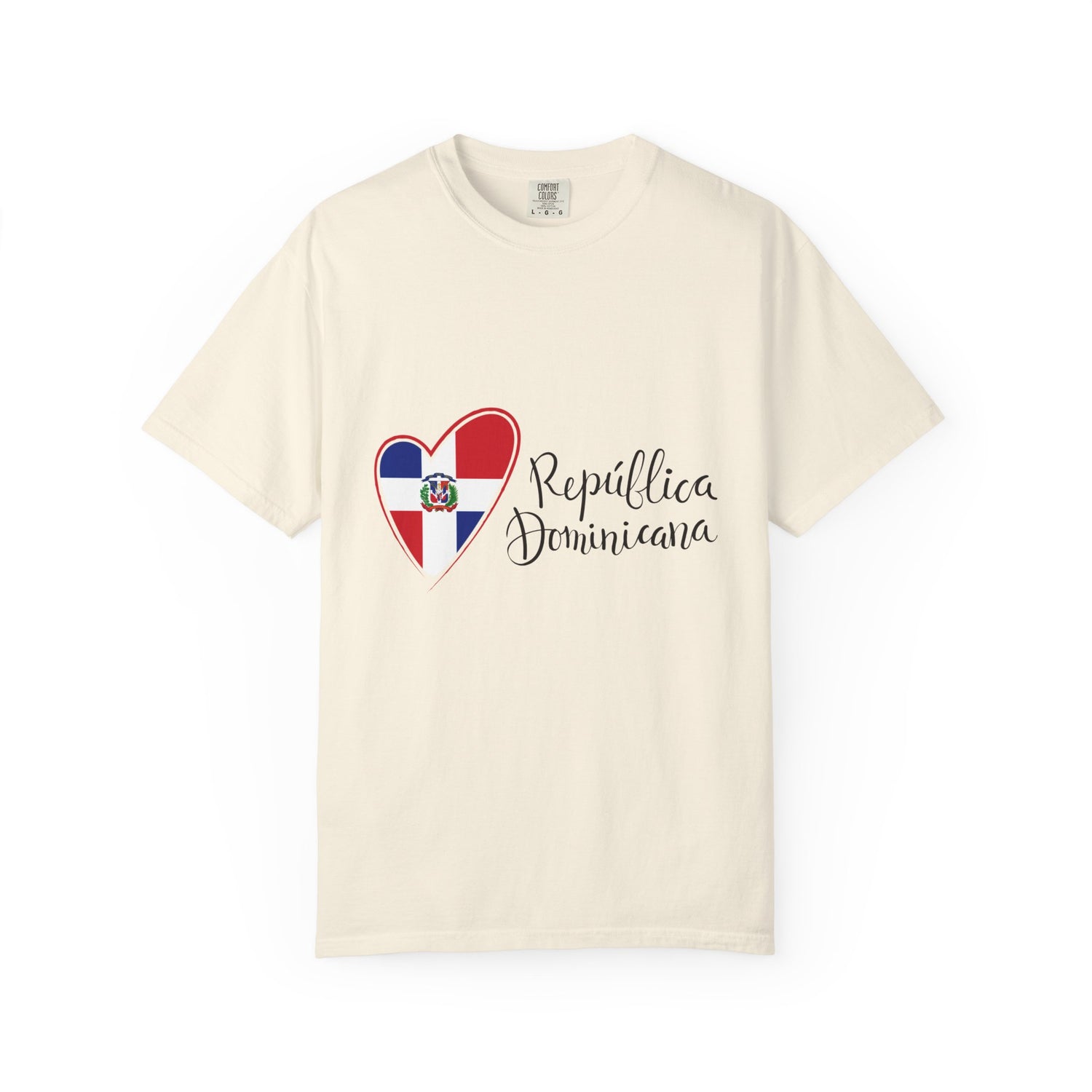 Dominican Republic Heart T-Shirt - Unisex Garment-Dyed Tee for Love of Culture