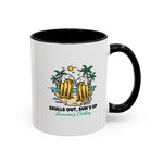 Skulls Out, Sun's Up Beach Jamaica Coffee Mug | Tropical Vibe for Summer Celebrations