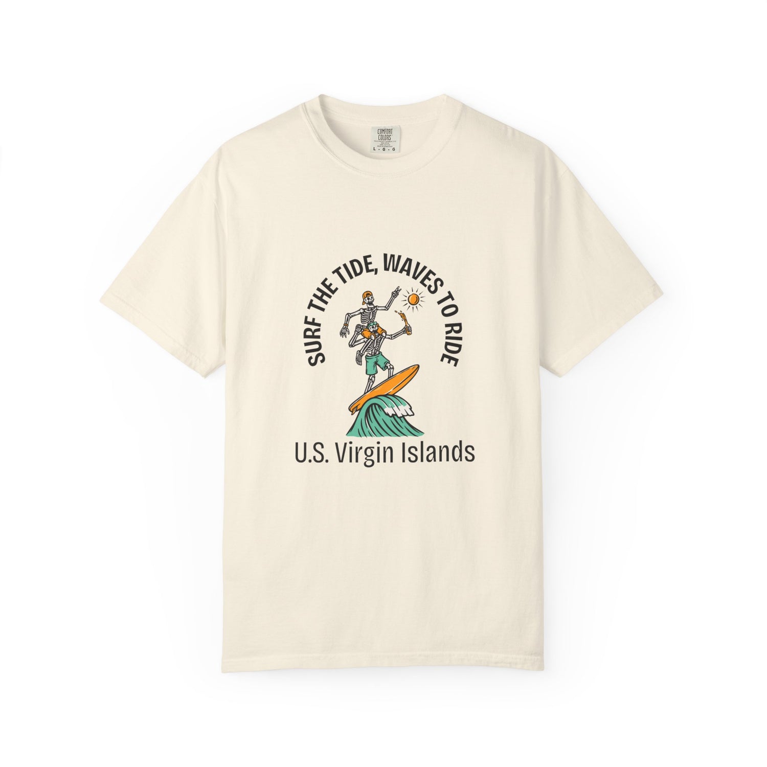 Surf-Inspired Unisex T-Shirt | Perfect for Beach Lovers, Vacation Vibes, Surfing Enthusiasts, Summer Outfits, U.S. Virgin Islands