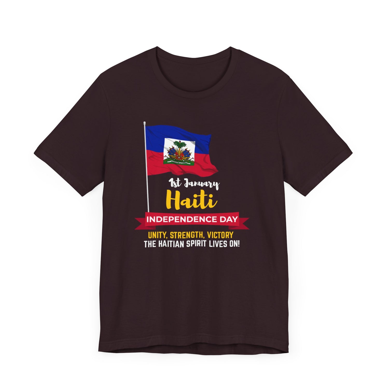 Unisex Jersey Haiti T-shirt met korte mouwen