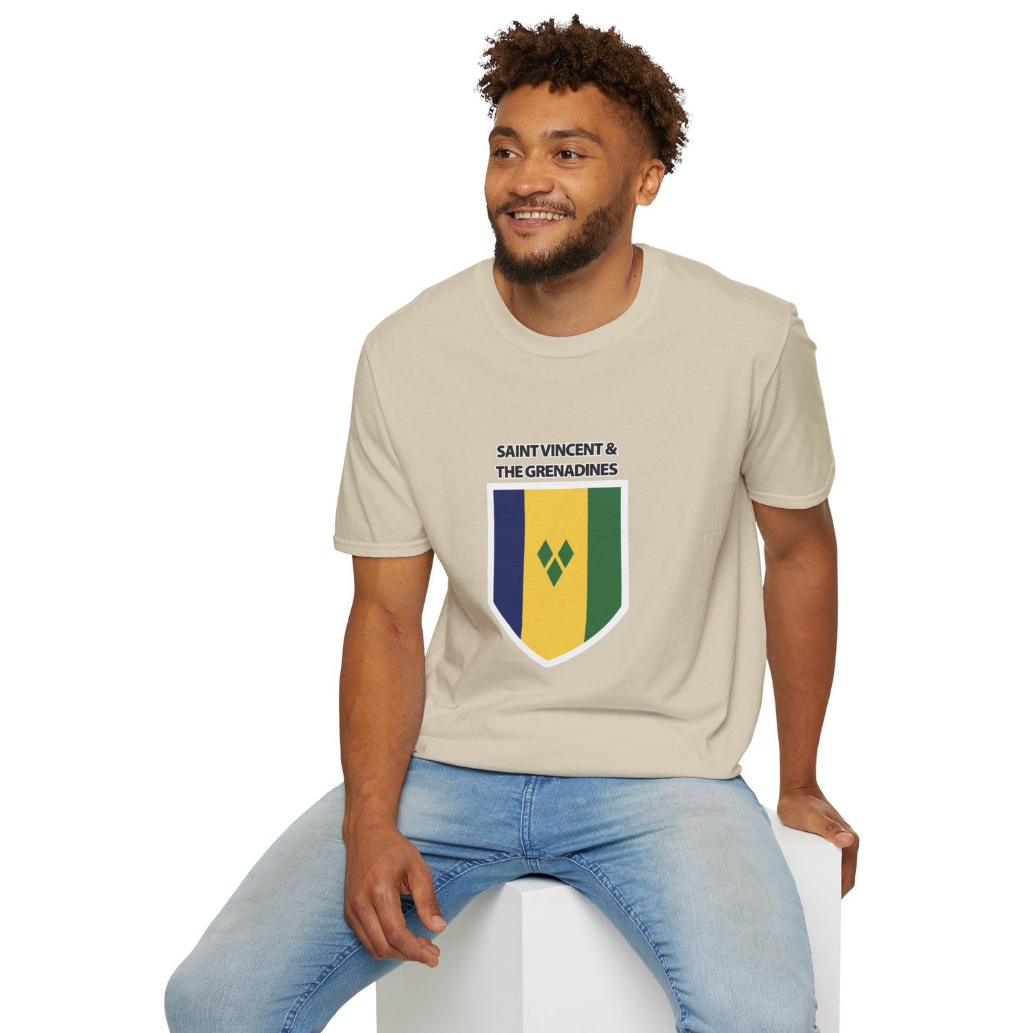 Saint Vincent and the Grenadines Flag Unisex Softstyle T-Shirt