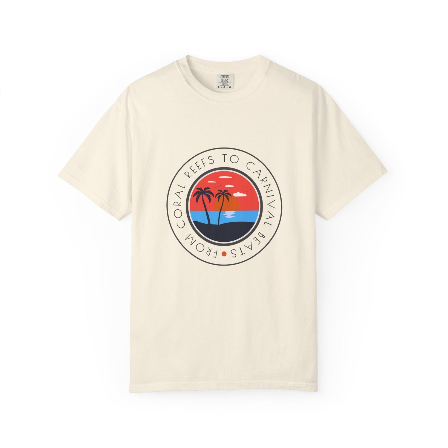 U.S. Virgin Islands T-Shirt Sunset Vibes Unisex Garment-Dyed T-Shirt, Vacation Tee, Summer Shirt, Beach Wear, Chill Out Apparel, Relaxed Look
