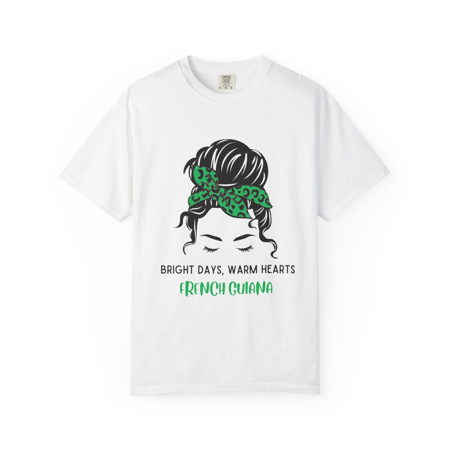 Garment-Dyed T-Shirt - Bright Days, Warm Hearts | French Guiana Design