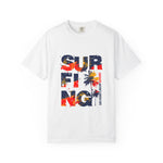 Suriname Vintage Surfing Unisex Garment-Dyed T-Shirt