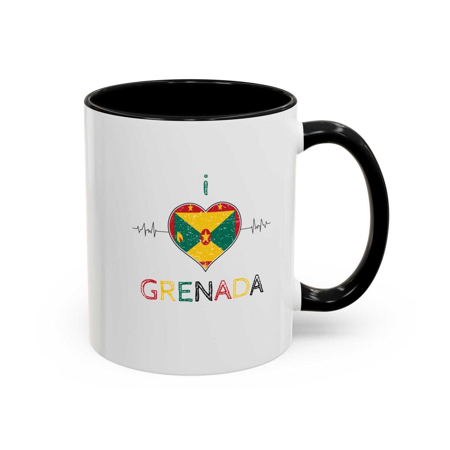 I Love Grenada Accent Coffee Mug - 11oz & 15oz