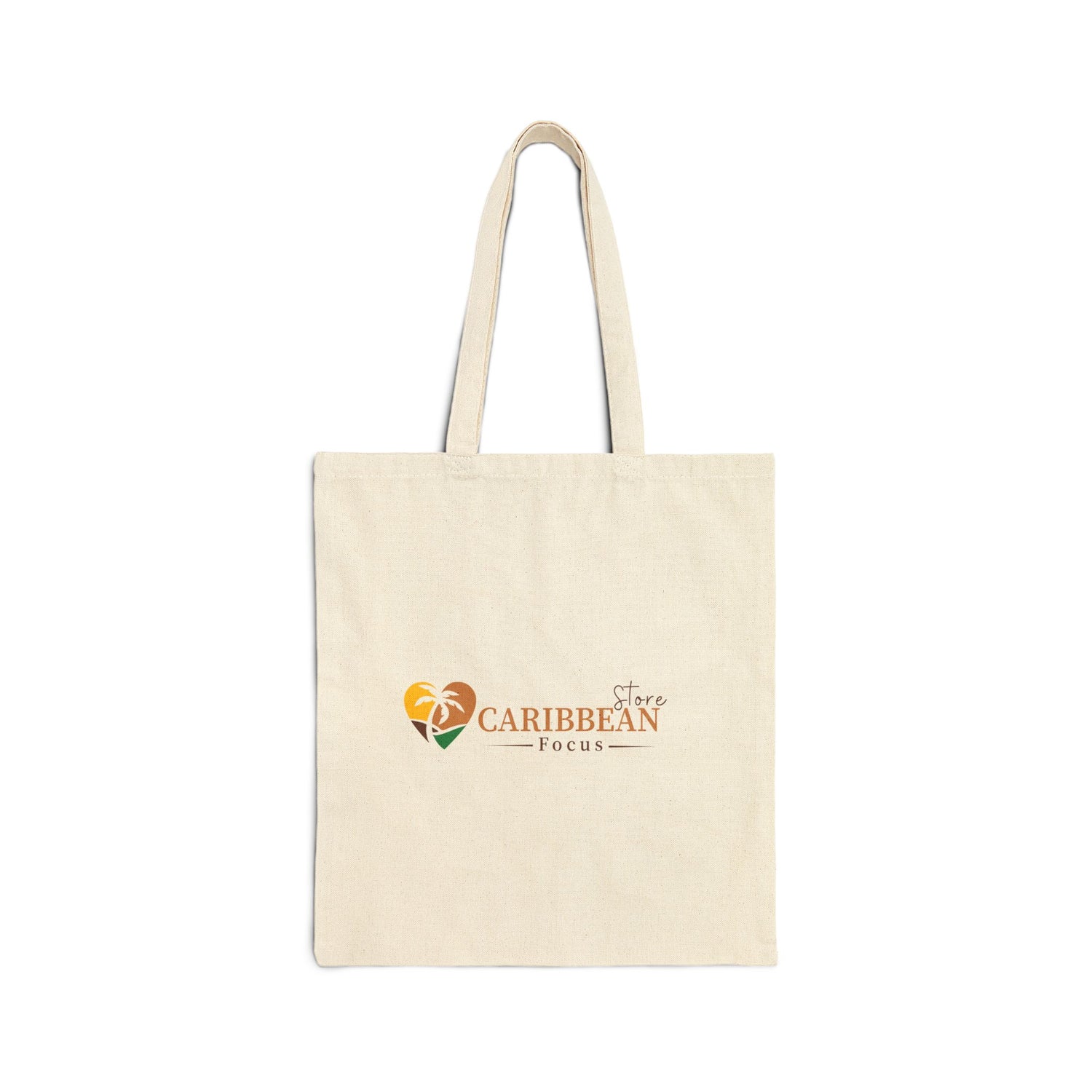 Eco-Friendly Cotton Canvas Tote Bag - Caribbean Focus Design
