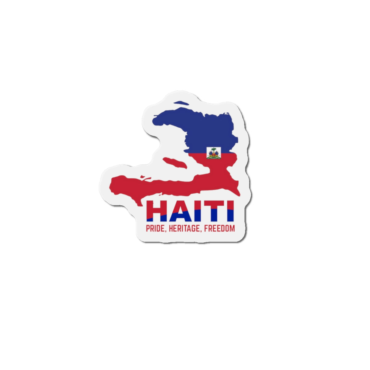 Haiti Pride Die-Cut Magnets, Haitian Heritage Decor, Fridge Magnet, Cultural Gifts, Wall Art, Home Decor Inspiration