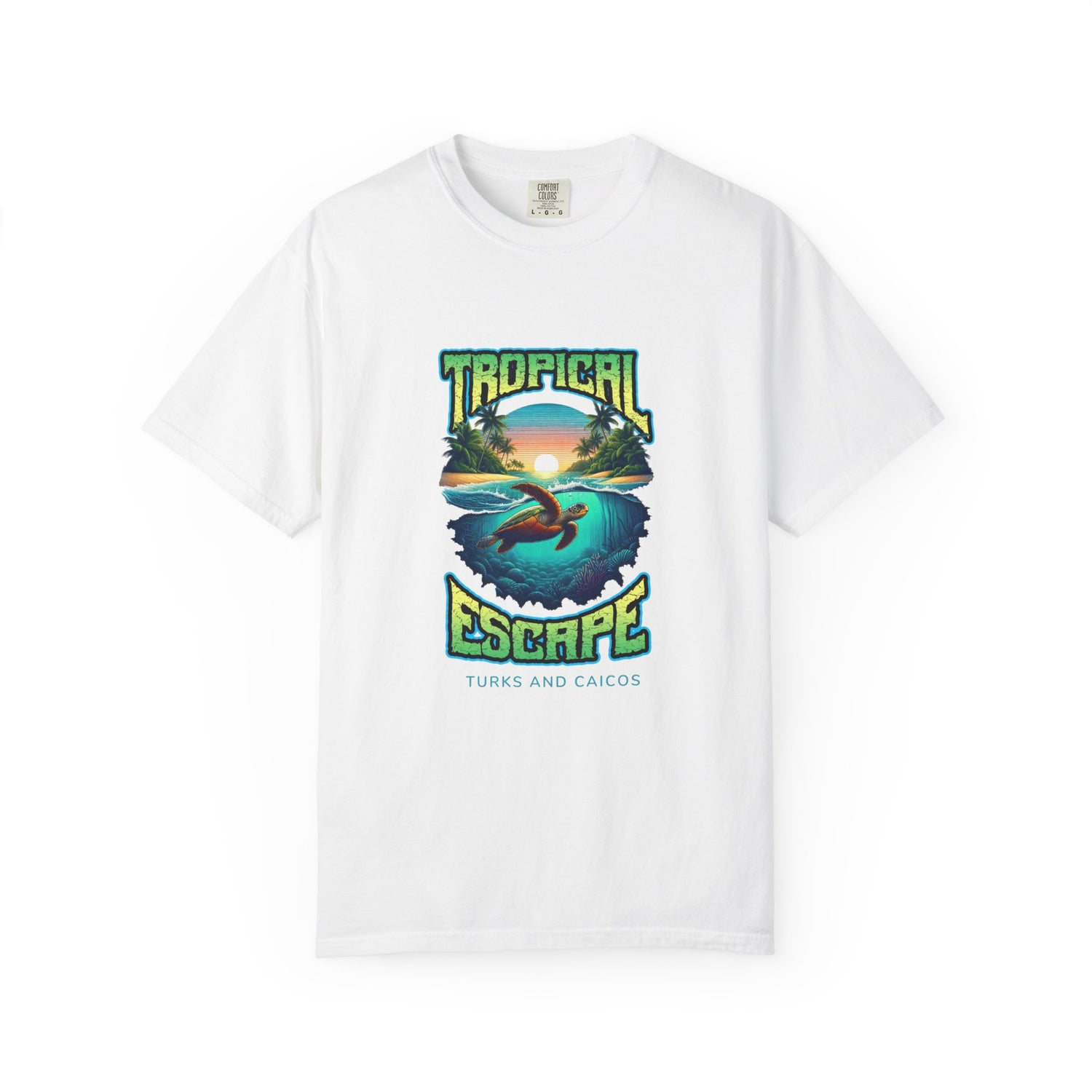 Tropical Escape Unisex T-Shirt | Perfect for Beach Days and Vacations | TURKS AND CAICOS