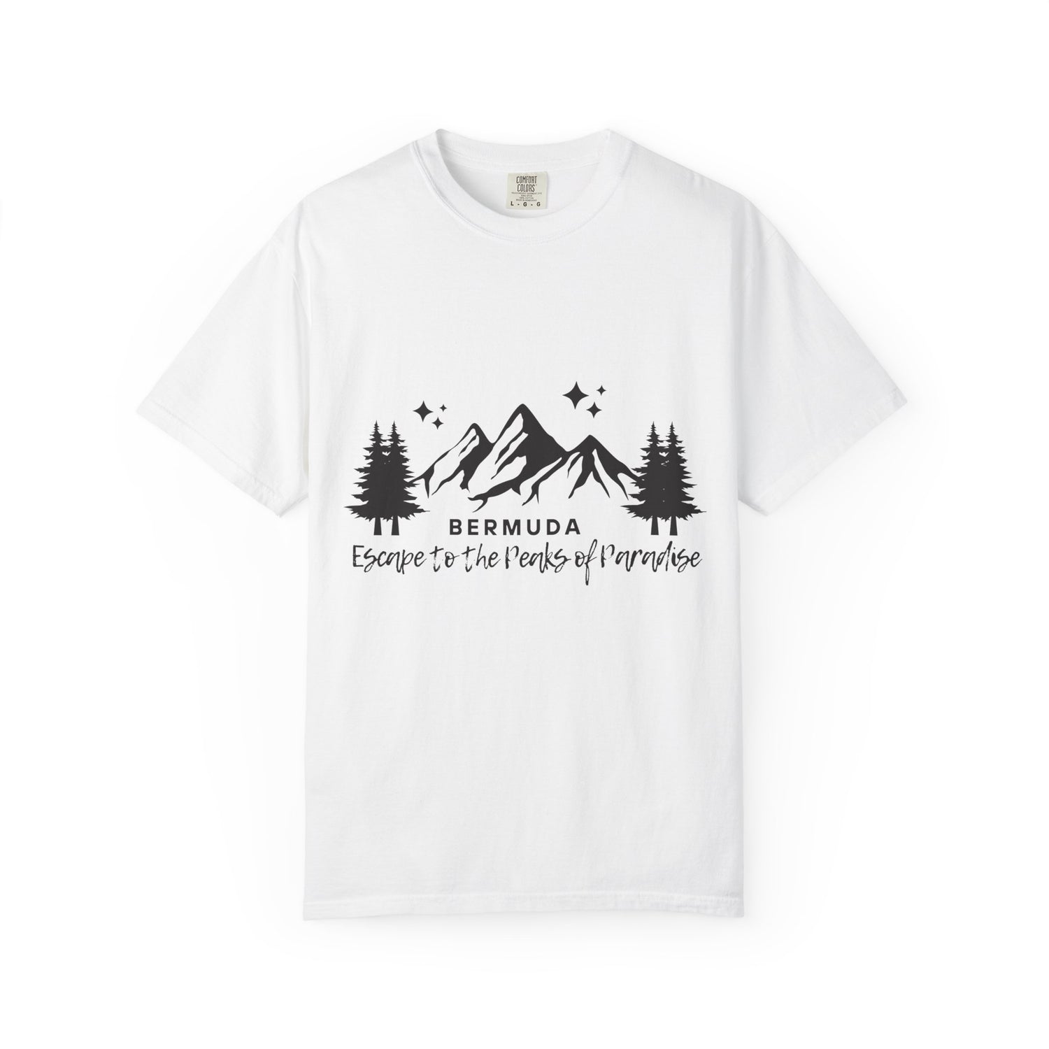 Bermuda Paradise Graphic T-Shirt - Unisex Garment-Dyed Tee for Nature Lovers