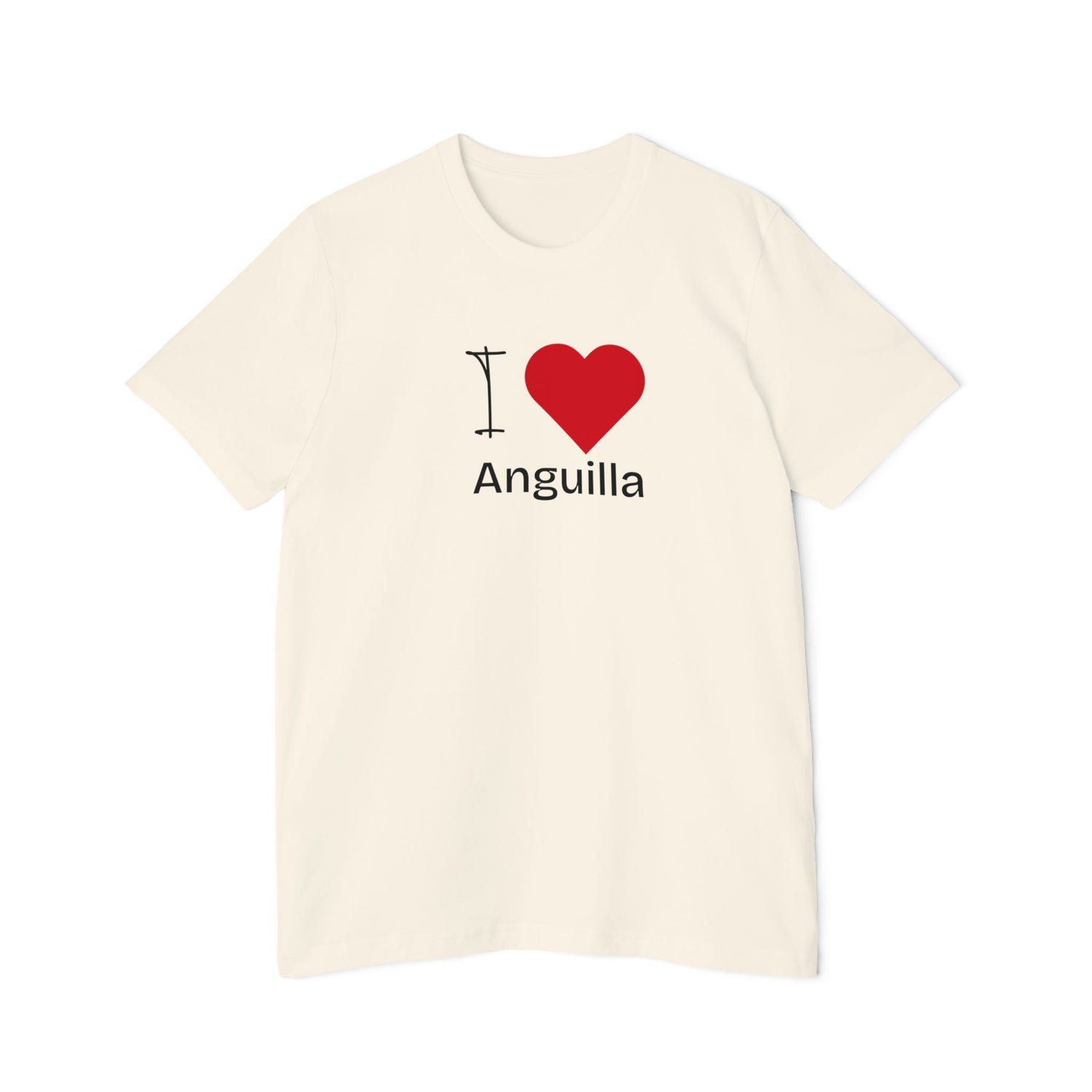 Unisex Anguilla Jersey T-shirt met korte mouwen