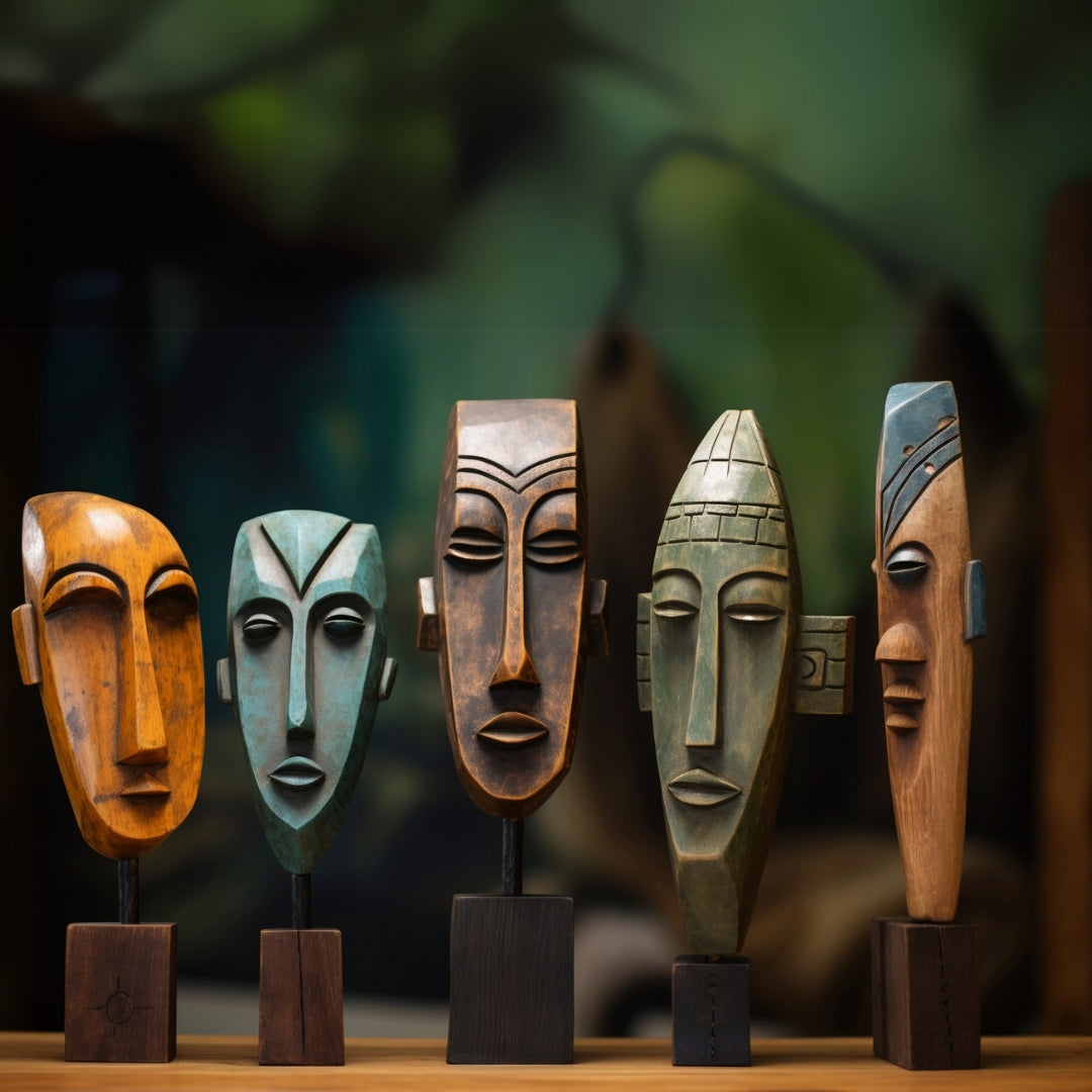 Cultural Fusion Mask β Handcrafted Tribal Expression