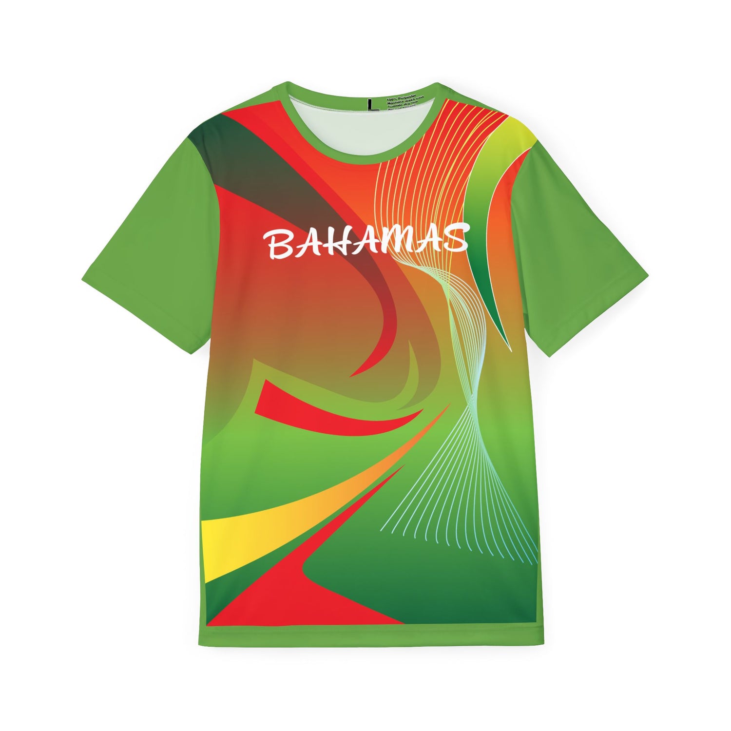 Bahamas Men's Sports Jersey - Vibrant Green Athletic Shirt for Sports Fans