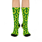 Grenada Lucky Horseshoe Crew Socks | Cushioned Comfort for Everyday Wear