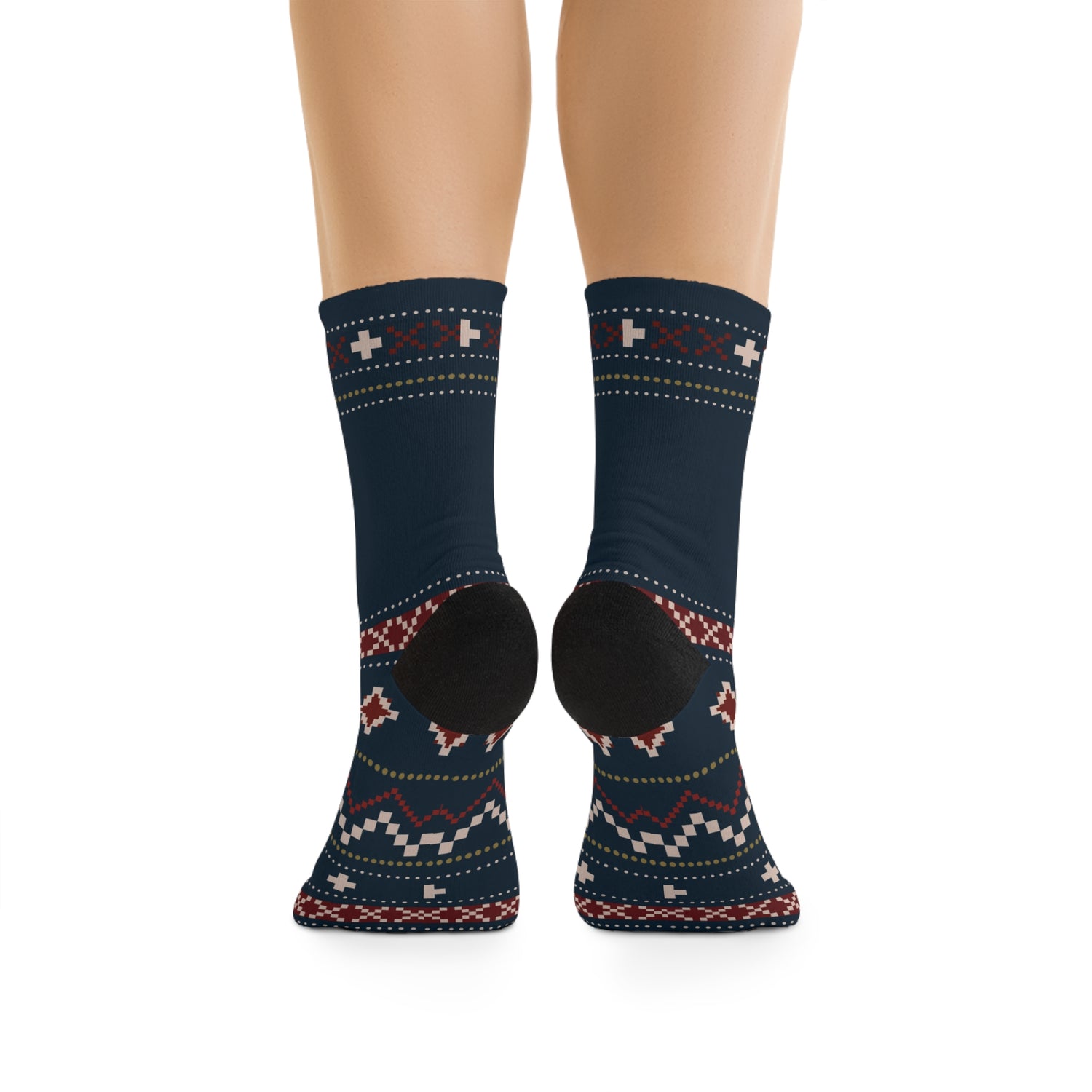 Eco-Friendly Patterned Socks | Perfect for Cozy Days & Gifts | Saint Lucia Pattern Socks