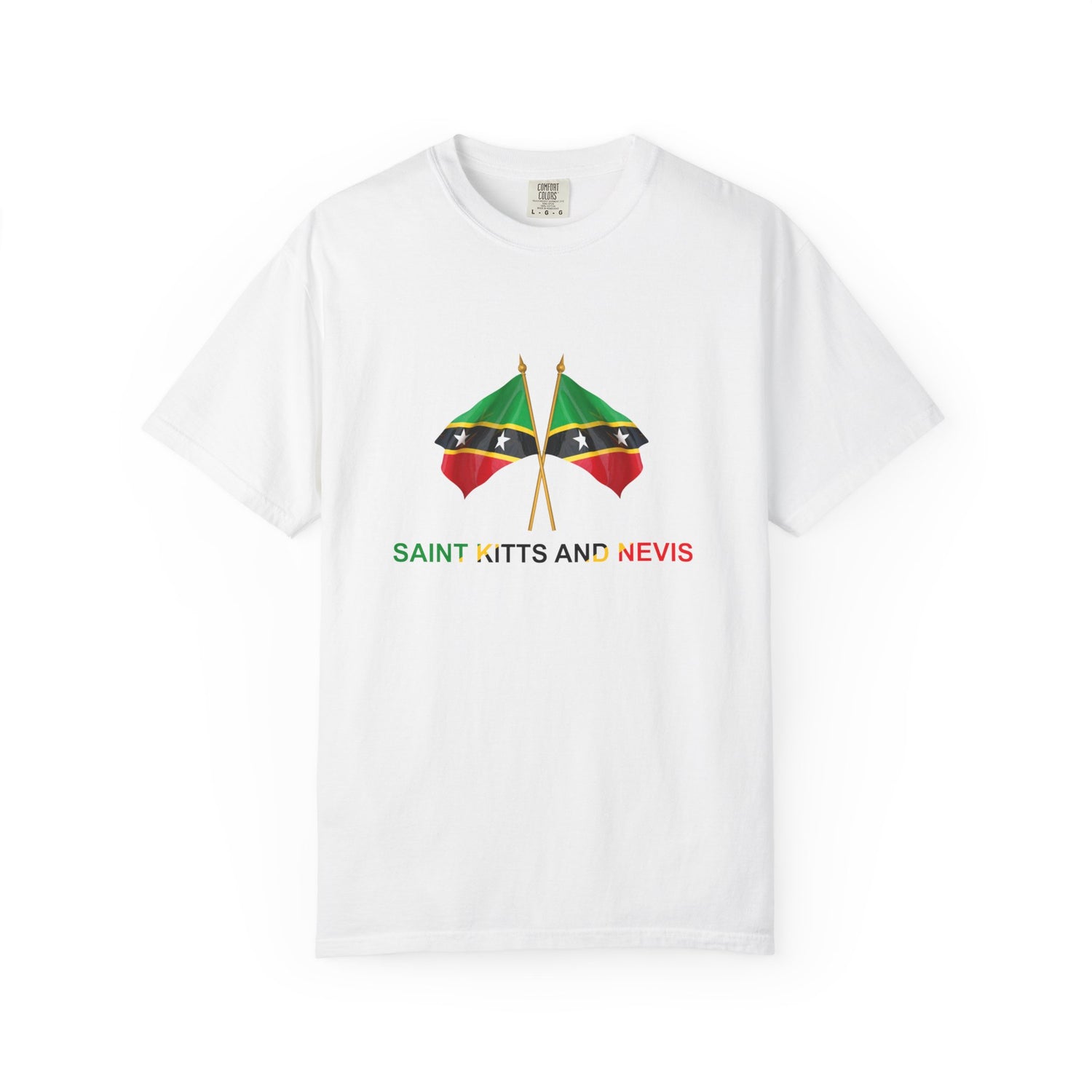 Saint Kitts & Nevis Flag Tee – Unisex Garment-Dyed Shirt