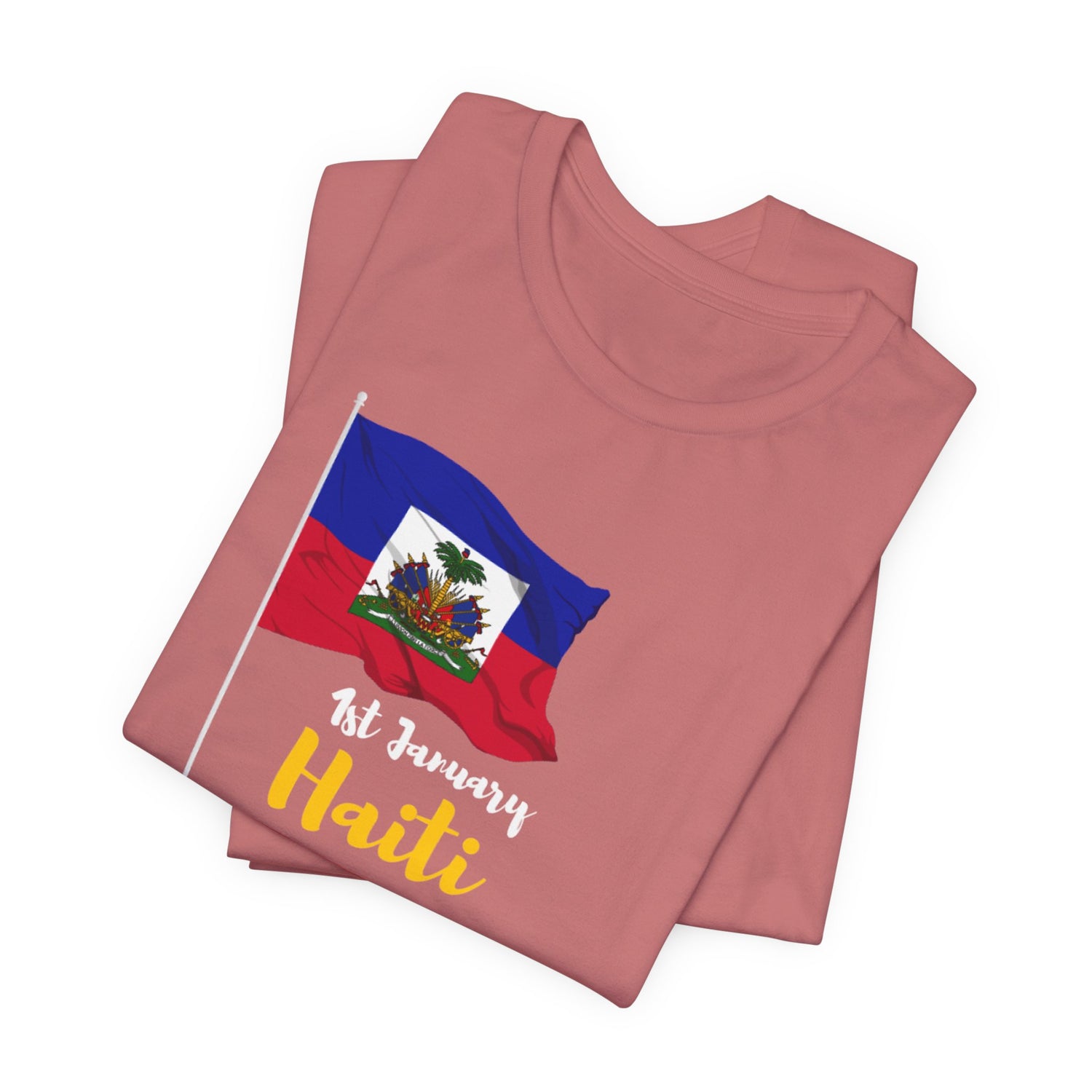 Unisex Jersey Haiti T-shirt met korte mouwen