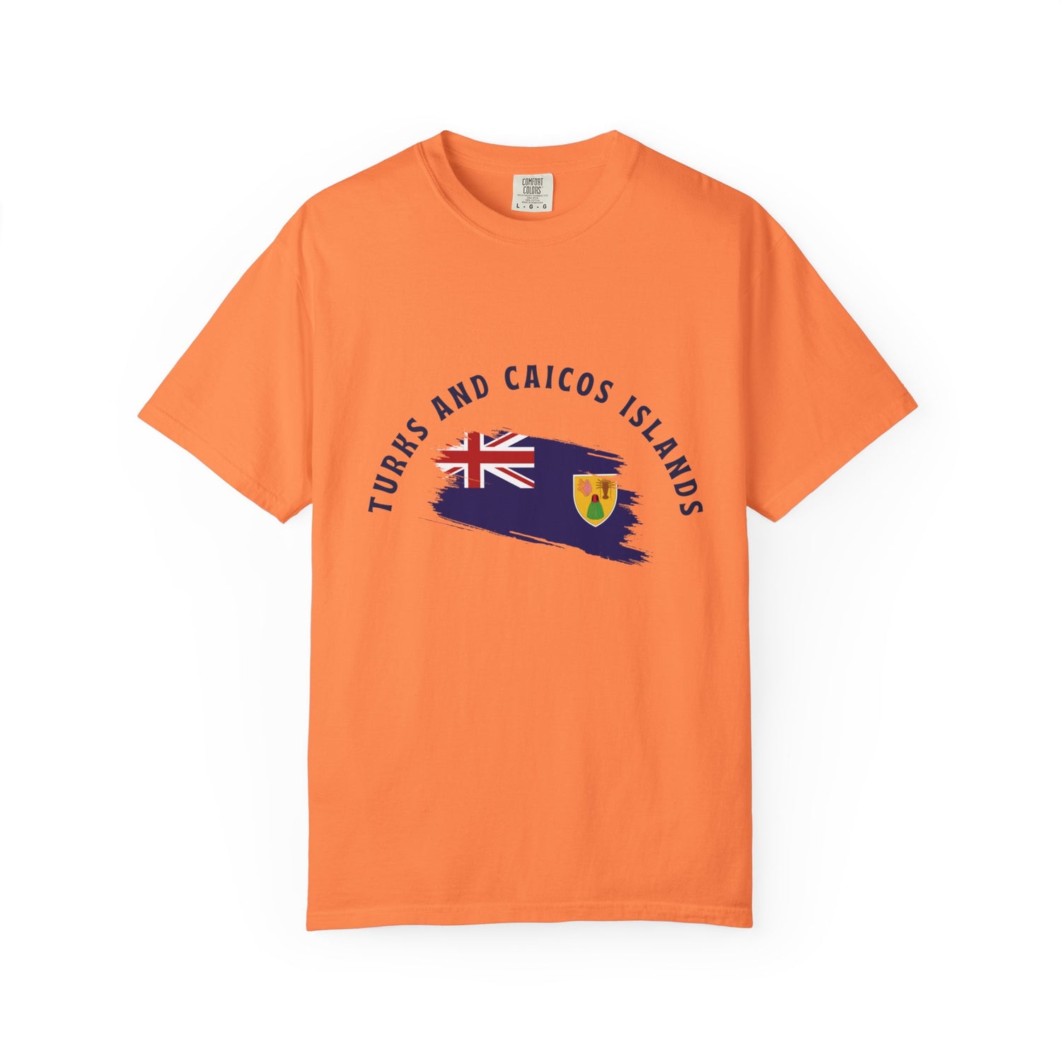 Turks and Caicos Islands Flag Unisex Garment-Dyed T-Shirt - Casual Vacation Vibe
