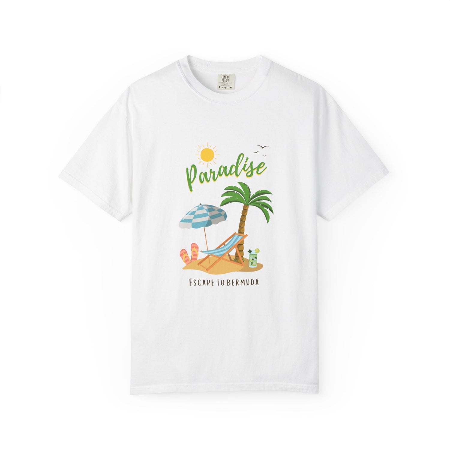 Bermuda Paradise Escape Unisex Garment-Dyed T-Shirt - Summer Vibes