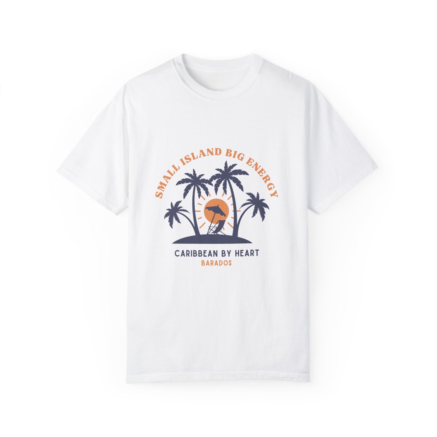 Small Island Big Energy Design Caribbean Vibes Unisex T-Shirt - Barados