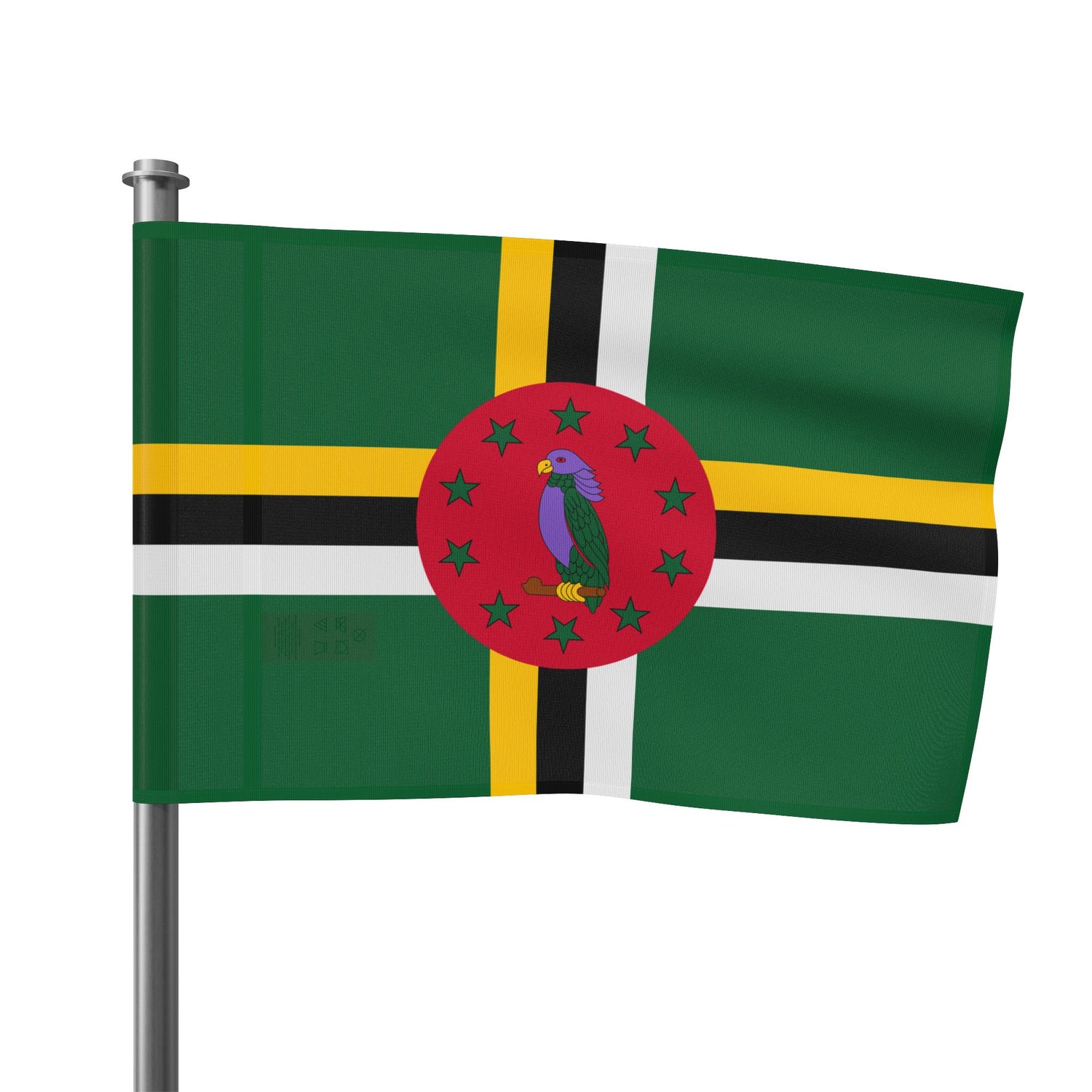 Dominica Flag Decor, National Flag, Caribbean Home Decor, Patriotic Gift, Cultural Wall Art