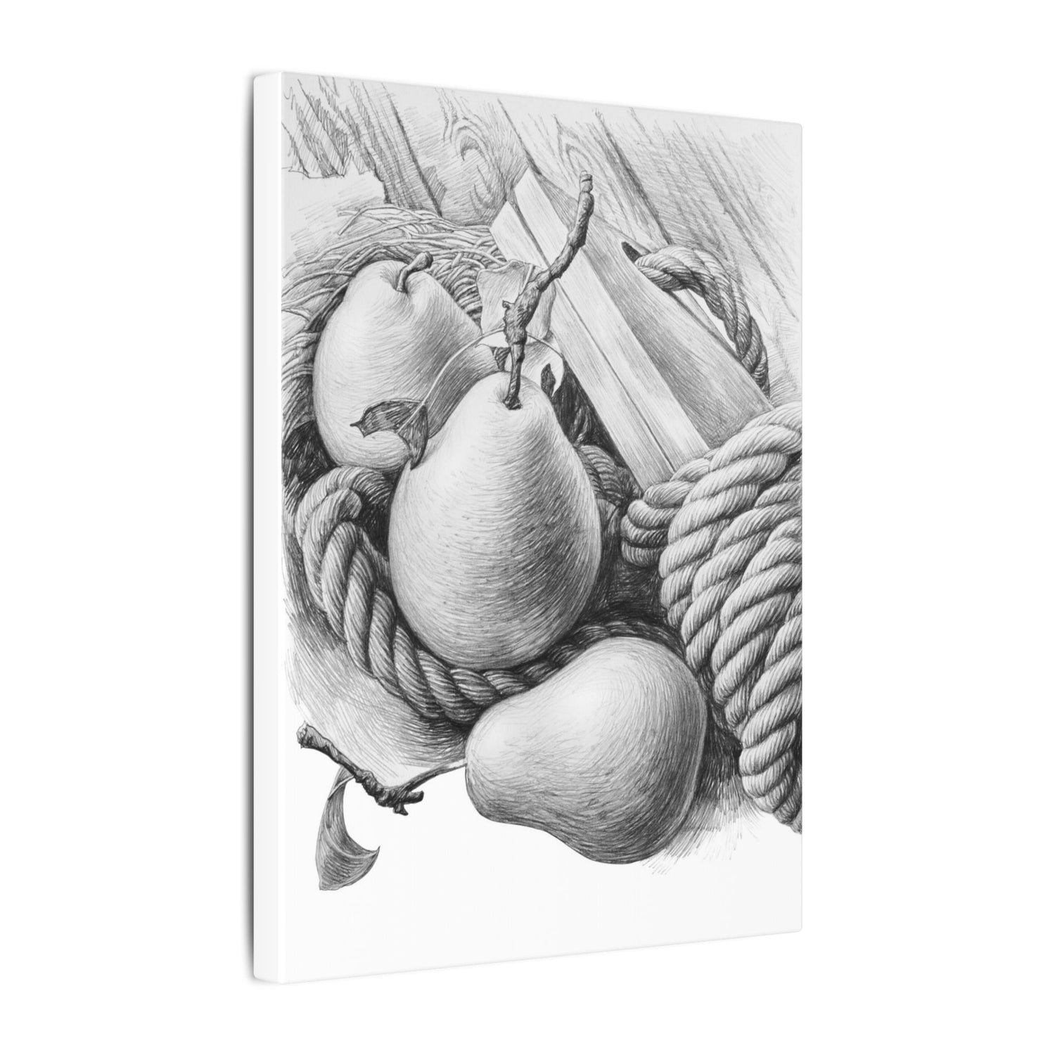 Still Life Canvas Art Print, Rustic Wall Decor, Farmhouse Style Home, Botanical Artwork, Unique Gift for Art Lovers