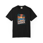 Endless Summer Unisex Garment-Dyed T-Shirt - Vibrant Retro Beach Tee | Saint Vincent & the Grenadines