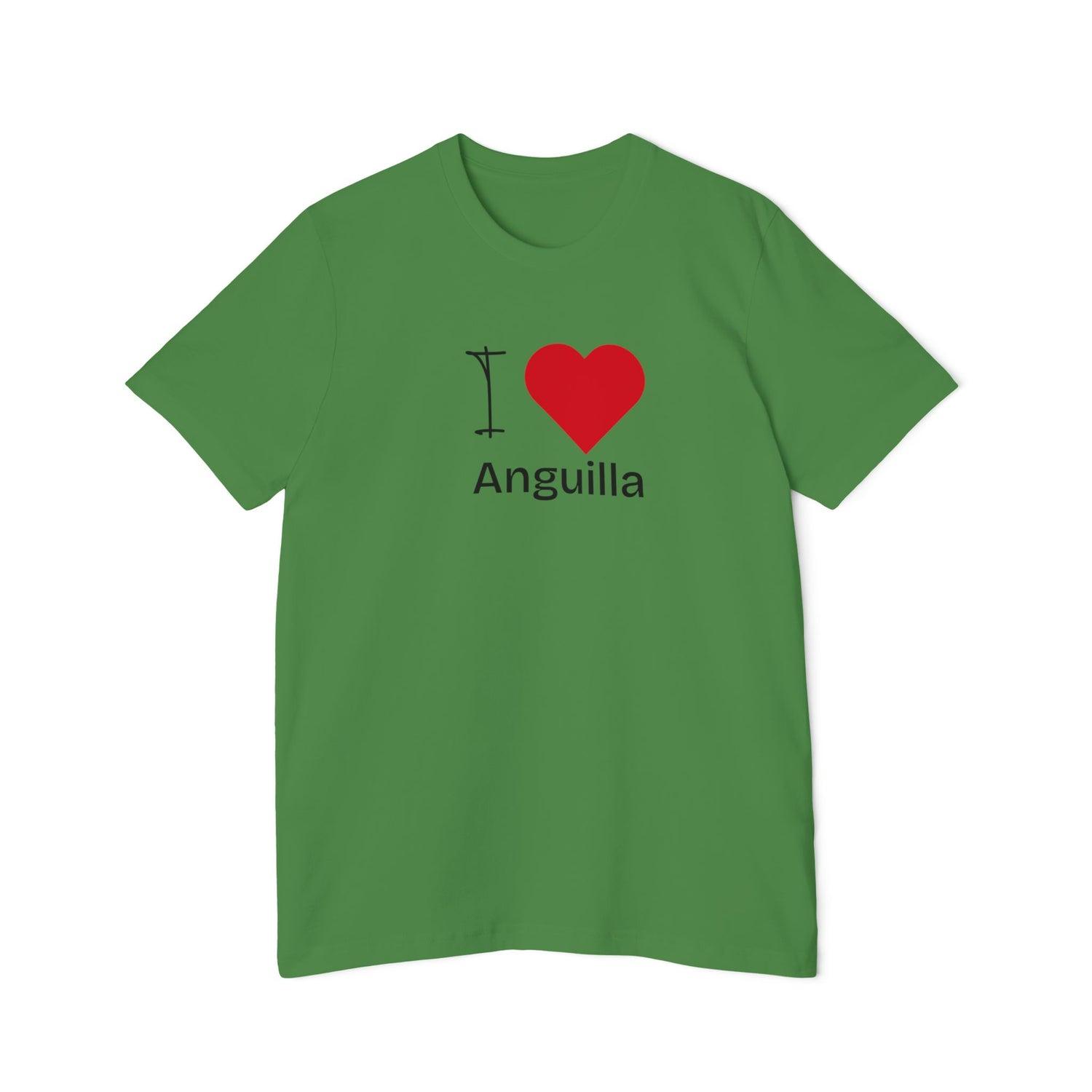 Unisex Anguilla Jersey T-shirt met korte mouwen
