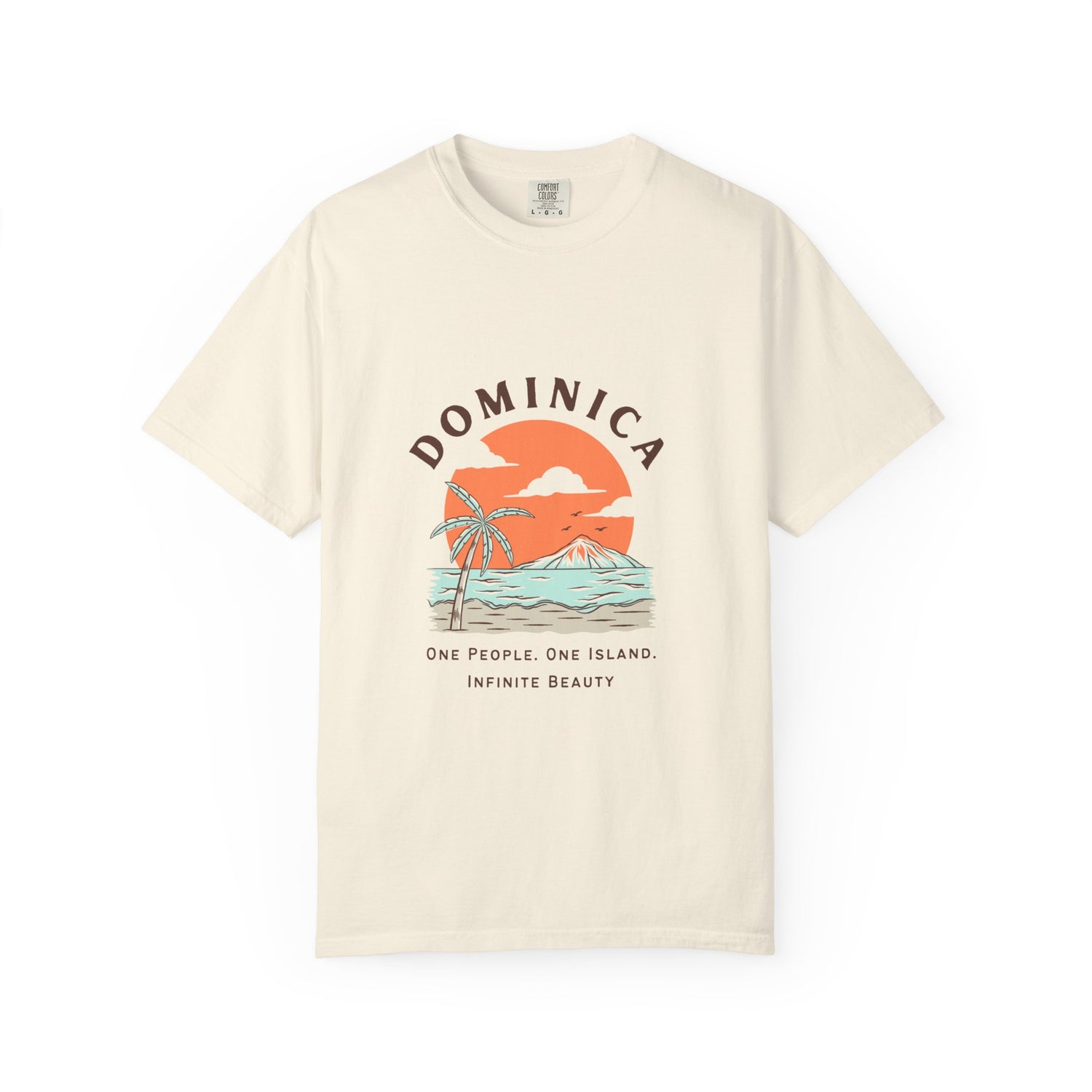 Dominica Inspired Unisex Garment-Dyed T-shirt – Tropical Vibes for Beach Lovers
