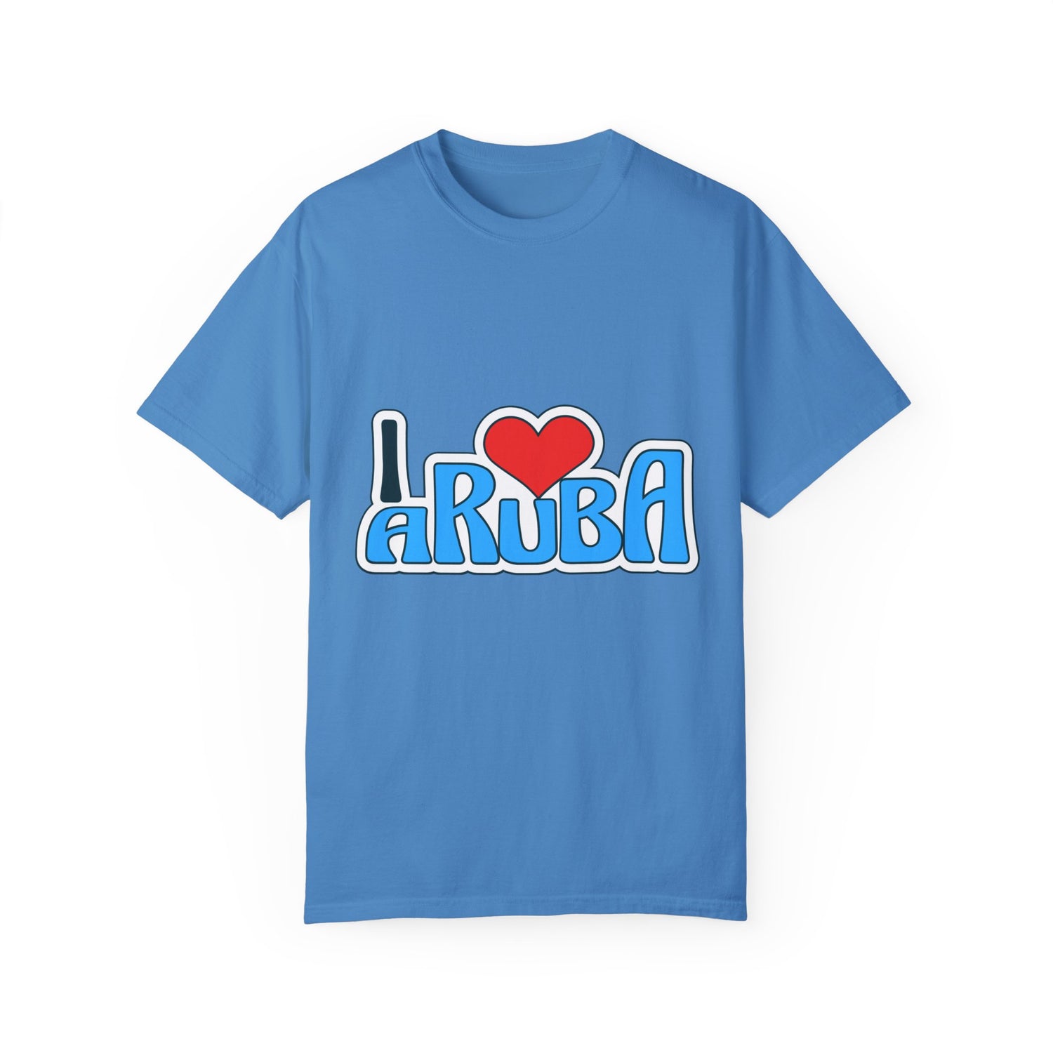 I Love Aruba Unisex Garment-Dyed T-Shirt