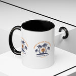 Caribbean Sunrise Accent Coffee Mug | Small Island Big Energy Barbados Mug