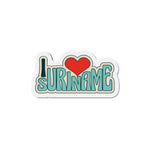 I Love Suriname Die-Cut Magnet - Fun Souvenir, Travel Gift, Fridge Decor, Home Accessory, Unique Collection Item