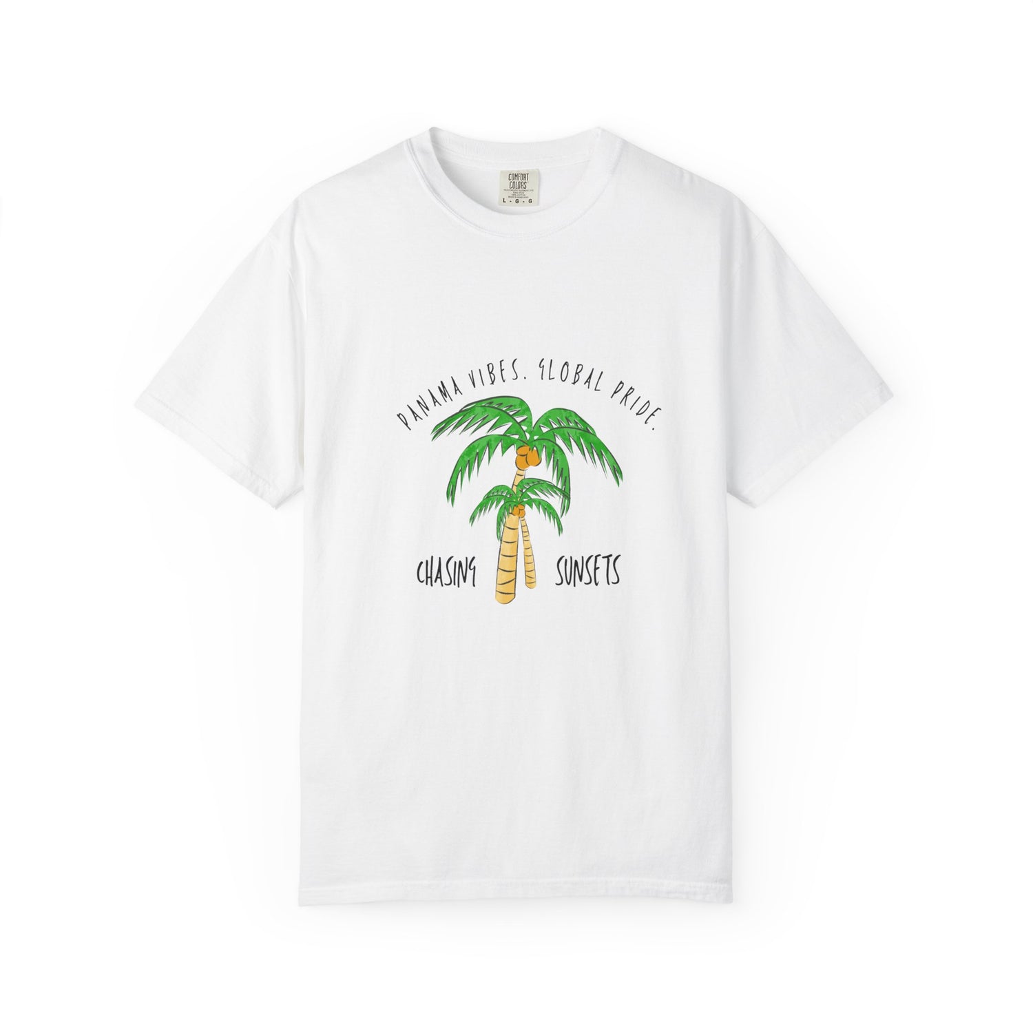 Panama Chill Vibes Graphic T-Shirt -  Sunsets' Tropical Design