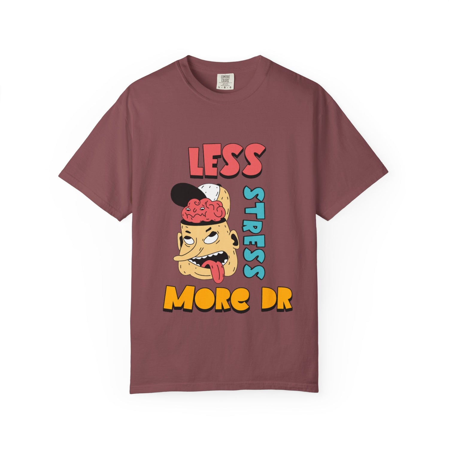 Funny Unisex Graphic T-Shirt - 'Less Stress More Fun' Dominica Republic