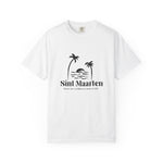 T-Shirt with Sint Maarten Sunrise Design, Beachwear, Vacation Souvenir, Summer Style, Unisex Graphic Tee, Travel Gift