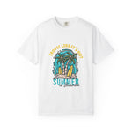 Tropic Like It's Hot Unisex Garment-Dyed T-Shirt | Summer in Jamaica