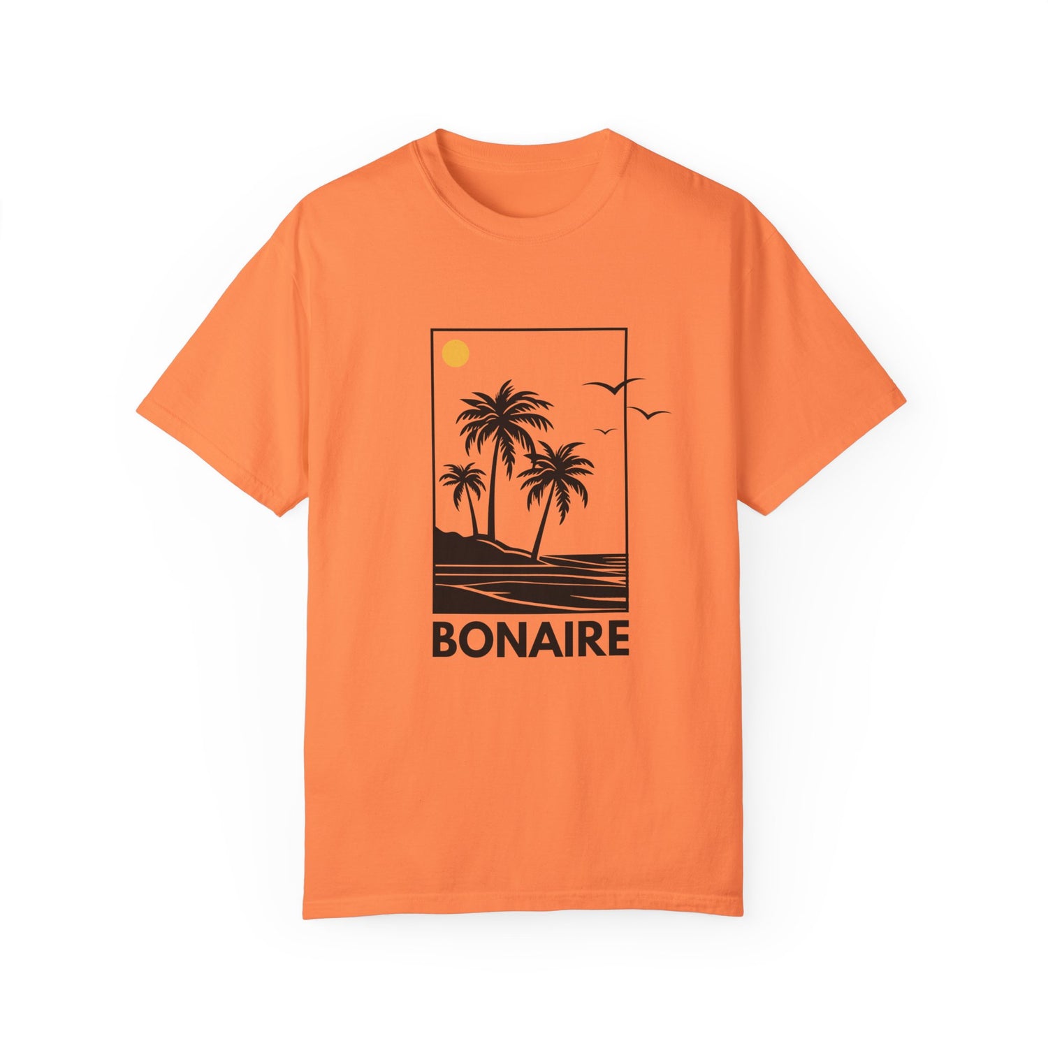 Bonaire Sunset Palm Unisex T-Shirt - Casual Beach Vibe