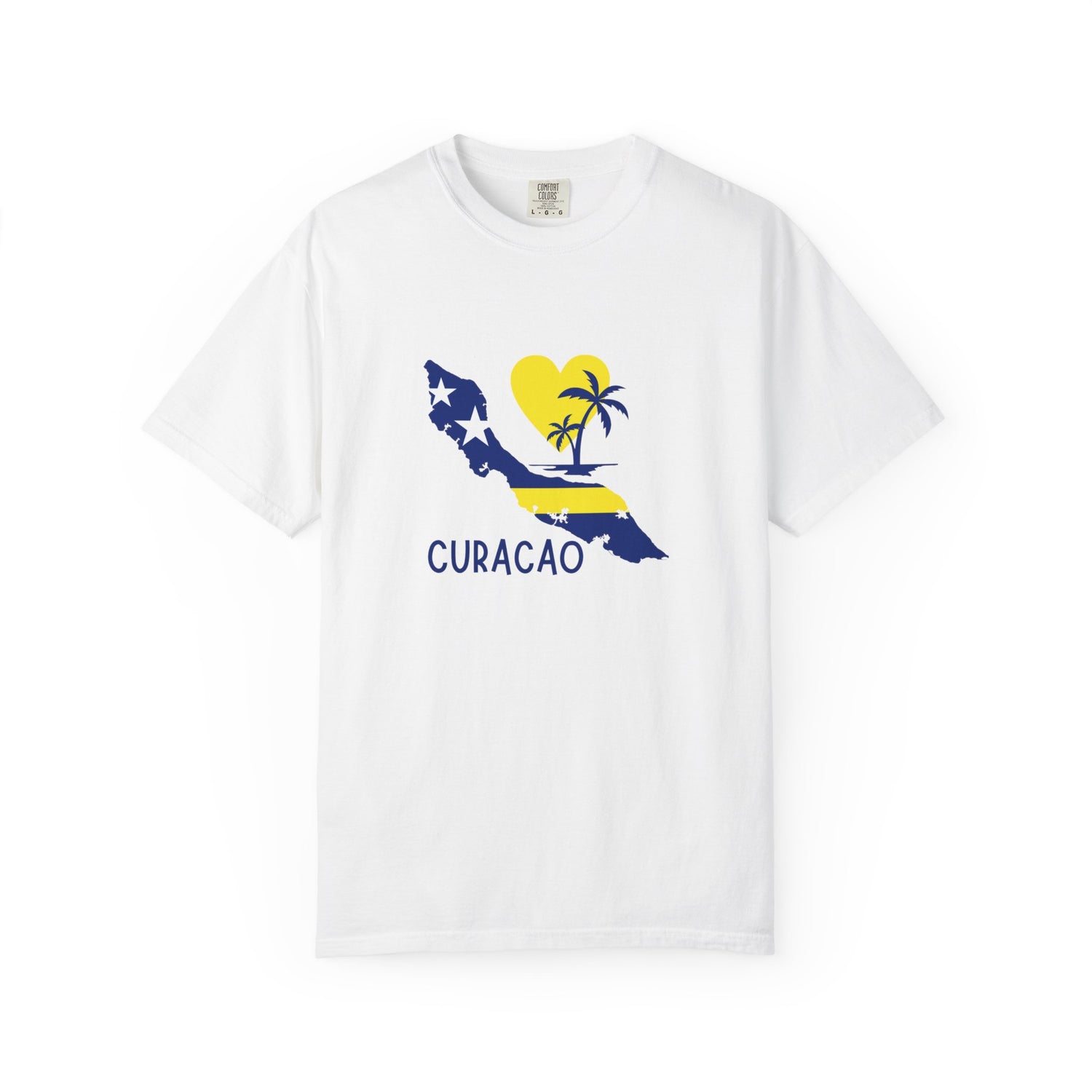 Curacao Love Unisex Garment-Dyed T-Shirt – Perfect for Beach Days & Tropical Getaways