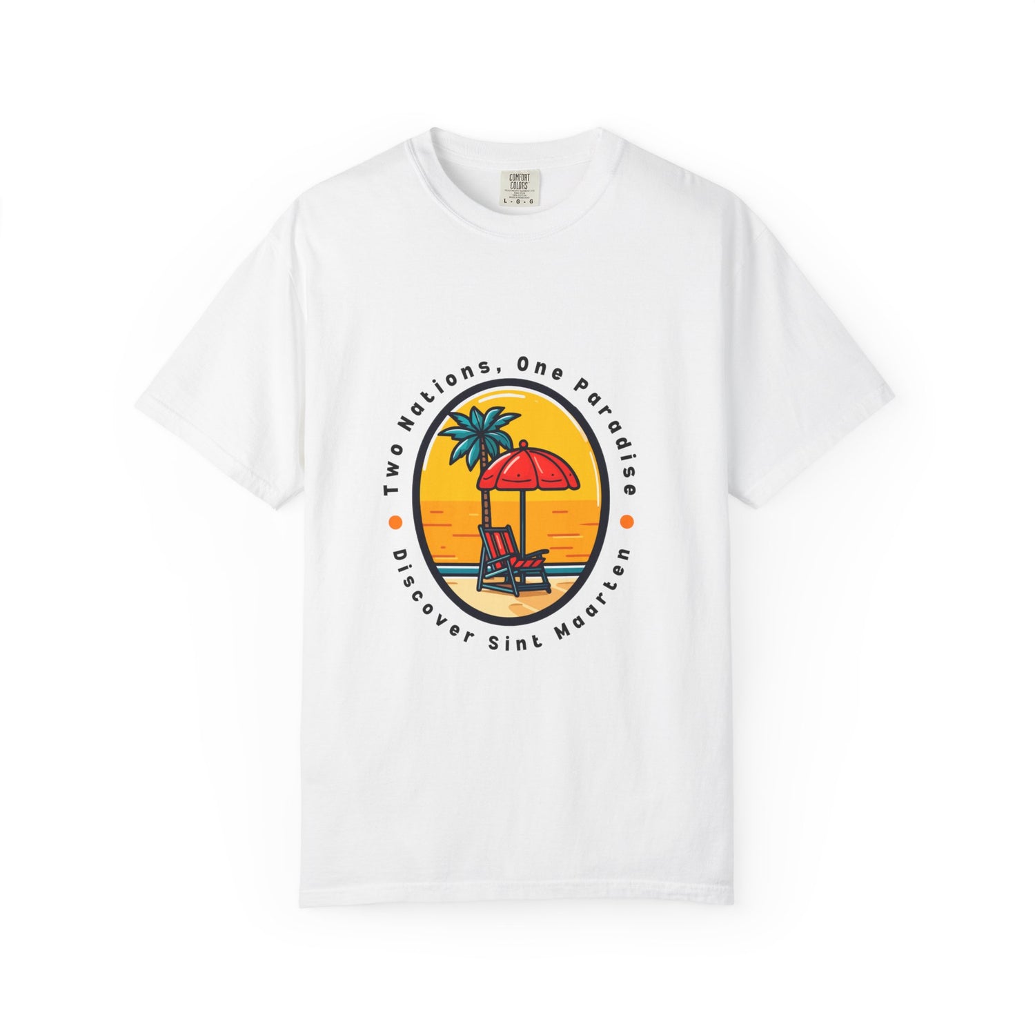 Sint Maarten Tropical Paradise T-Shirt, Beachwear, Vacation Top, Summer Apparel, Unisex Tee, Gift for Travelers