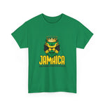 Jamaica Lion Graphic Tee, Unisex Heavy Cotton T-Shirt, Tropical Vibe Shirt, Summer Party Apparel, Reggae Music Lover Gift