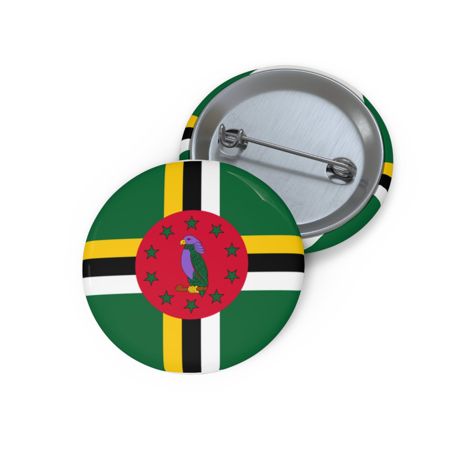 Dominica Customizable Flag Pin Buttons, Unique Gifts for Celebrations, Stylish Accessories, Perfect for Events and Holidays, Personal Flair
