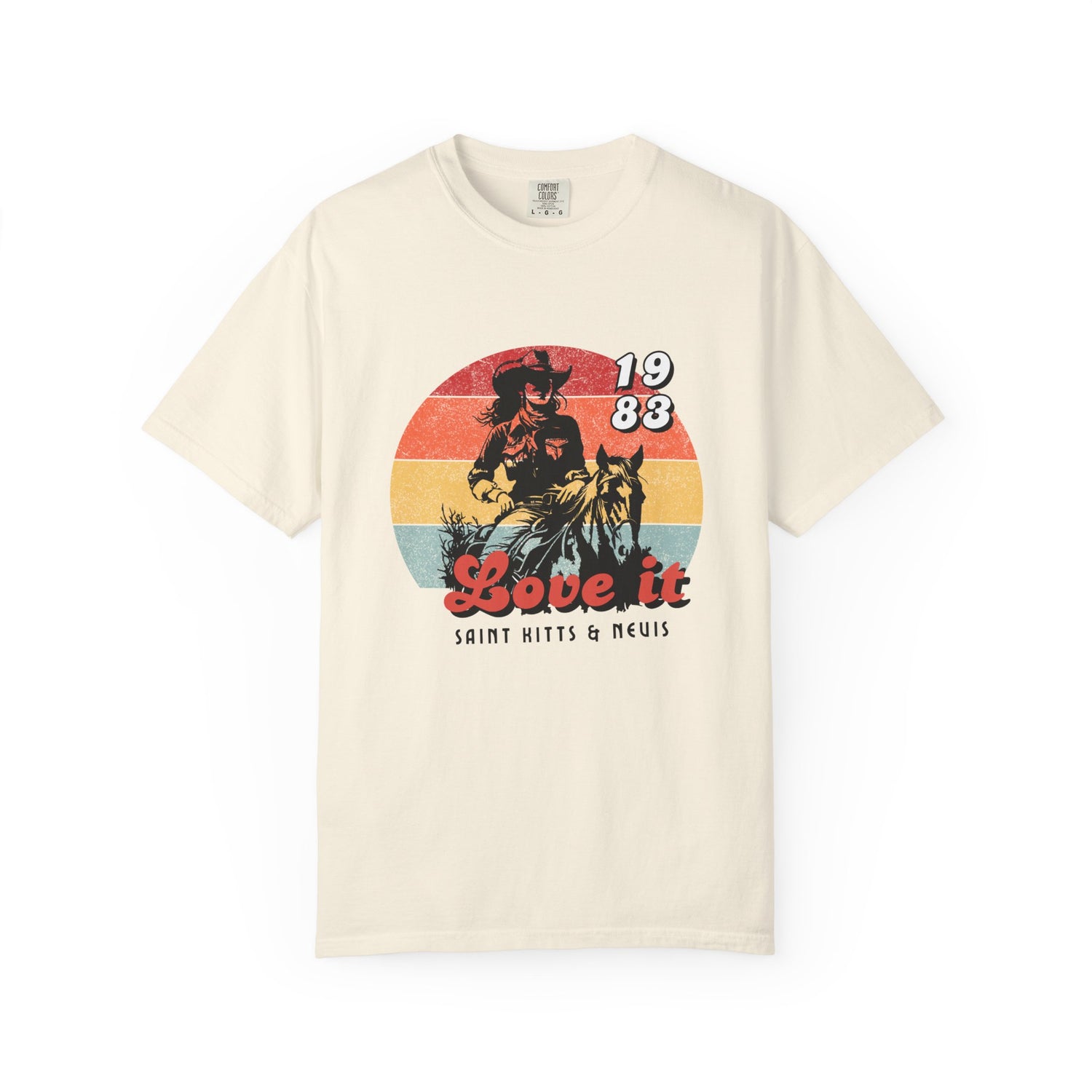 Vintage Style Unisex T-Shirt - 'Love It' Retro 1988 Graphic | Saint Kitts & Nevis