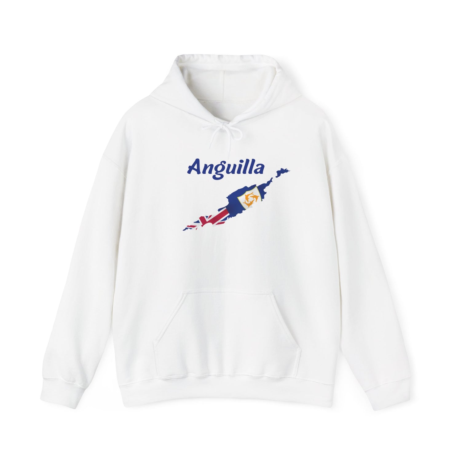 Anguilla Graphic Hoodie - Cozy Unisex Sweatshirt for Travel Lovers