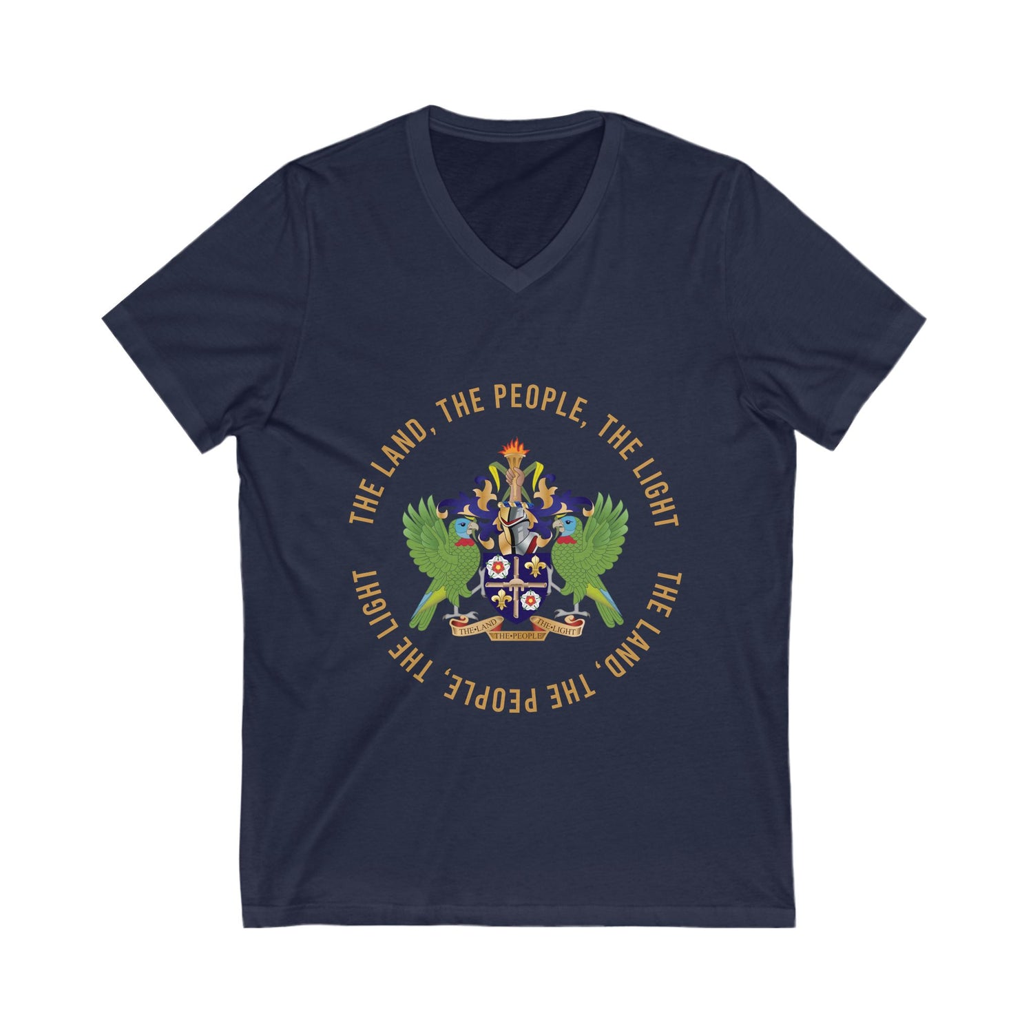 Saint Lucia Coat of Arm T shirt