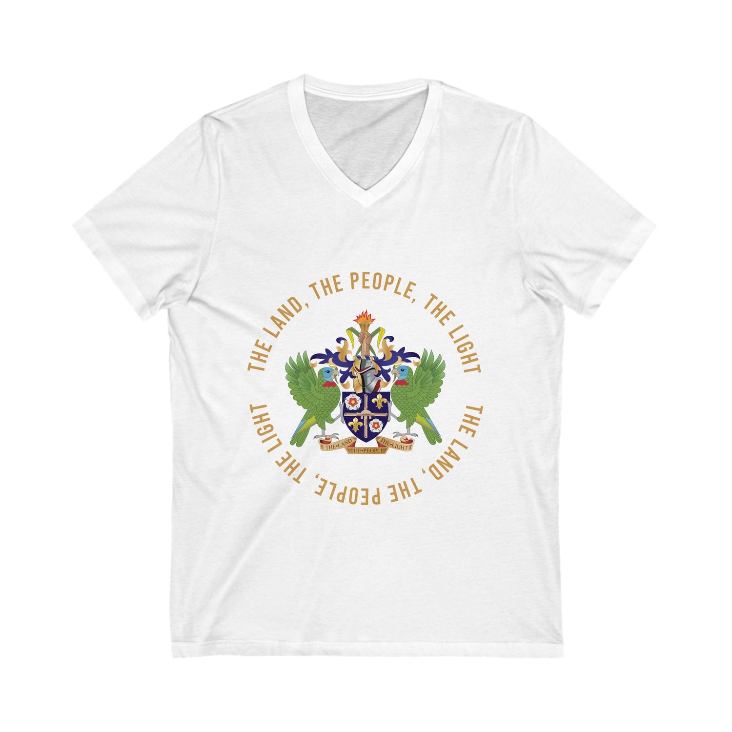 Saint Lucia Coat of Arm T shirt