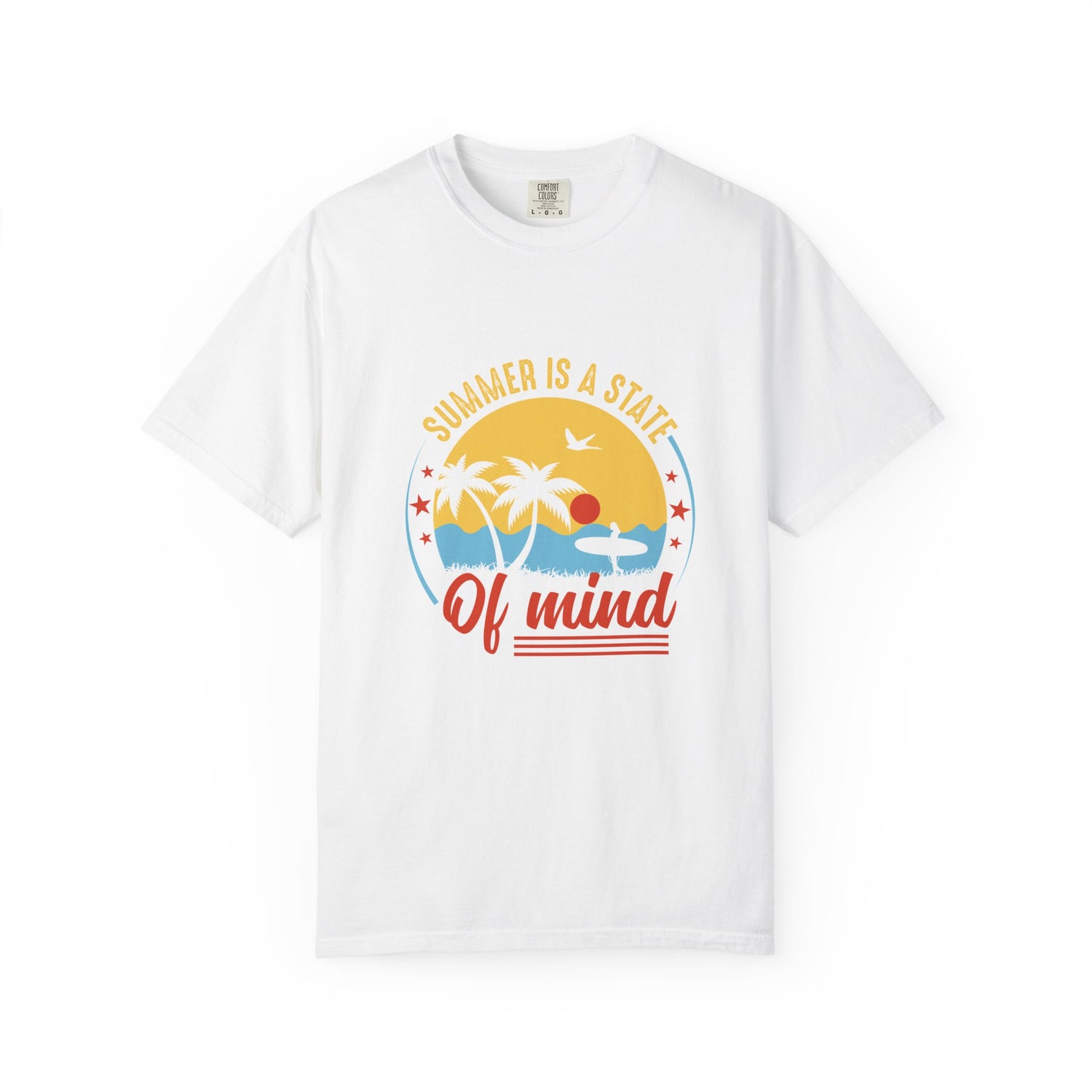 Summer Vibes Unisex Garment-Dyed T-shirt | "Summer Is a State of Mind" | Suriname Design