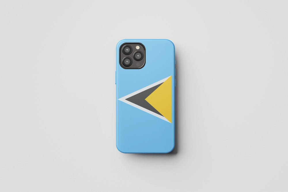 St. Lucia Flag iPhone Case – Bold National Pride Protection