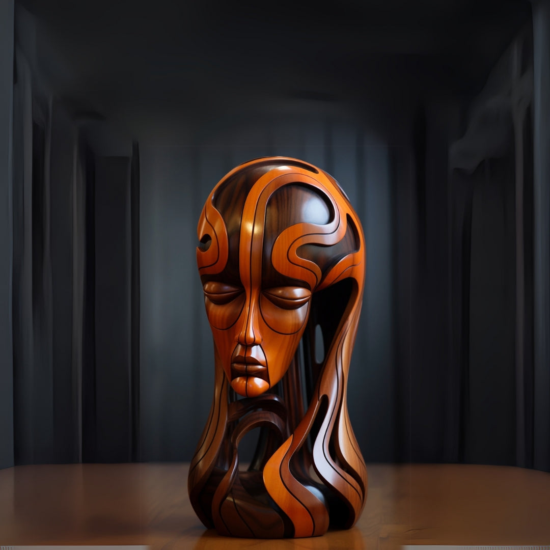 Serenity Flow β Handcrafted Abstract Wood Sculpture