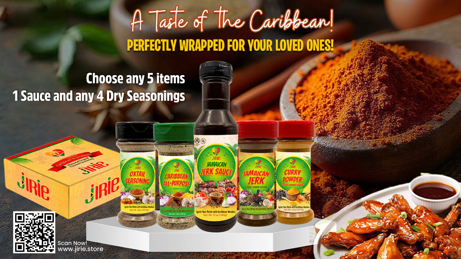 Ultimate 5-Piece Caribbean Seasoning Gift Set – Bold Island Flavors for Every Meal