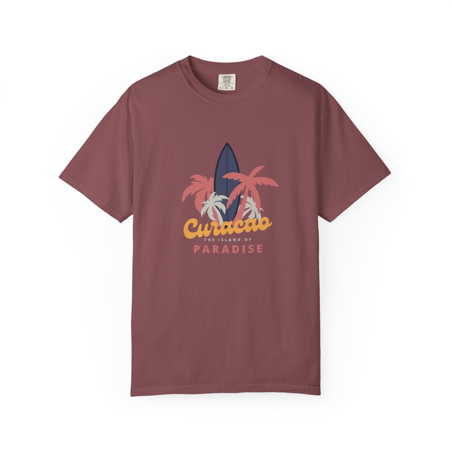 Surf Paradise Unisex Garment-Dyed T-Shirt - Perfect for Beach Lovers | Curacao Shirt