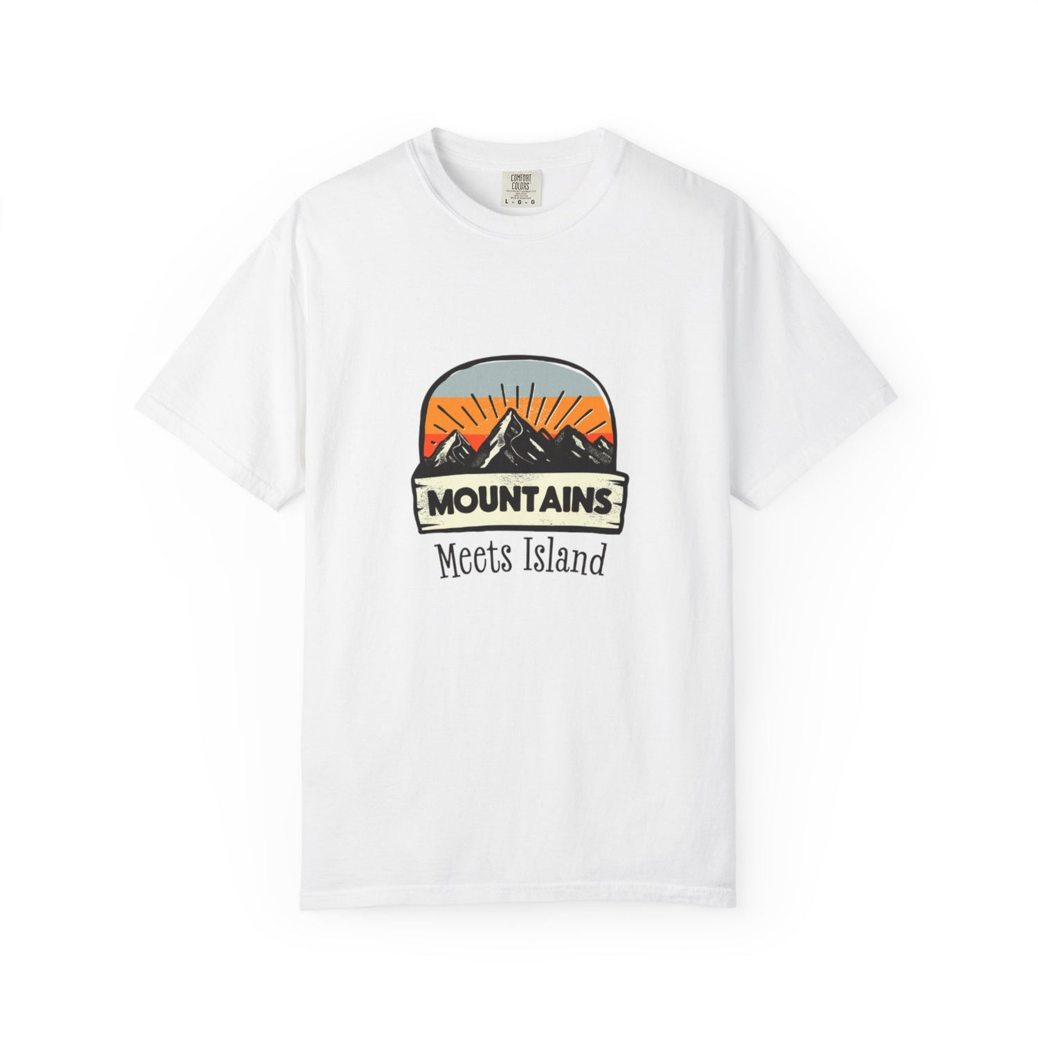 Mountain Meets Island Graphic Tee - Unisex T-Shirt, Nature Lover Gift, Summer Adventure Apparel, Casual Everyday Wear, Jamaica - Utah Vacation Shirt